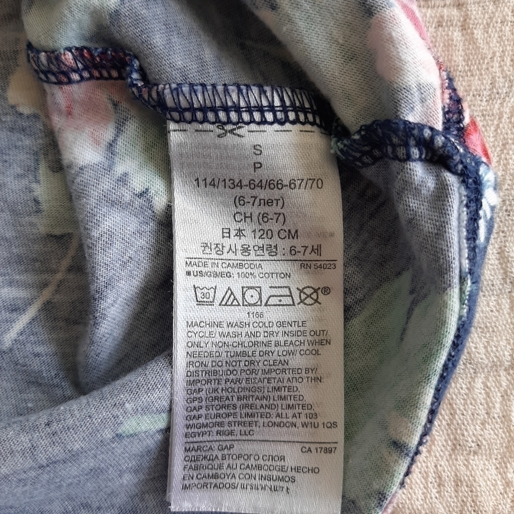 Gap Kids Blue Floral Dress size S - Picture 6 of 6